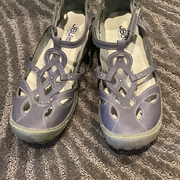 JBU BY JAMBU Sydney Gray Slip On Mary Jane Style Shoes Size 10M - Picture 4 of 8